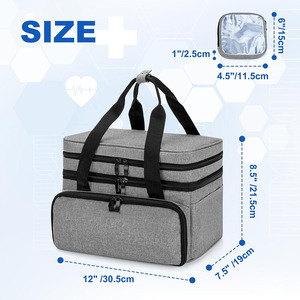 Trousse de premiers secours tactique légère et imperméable avec pochette de rangement médicale compacte en cuir pour les urgences, en vente au prix de gros - Product Image 2