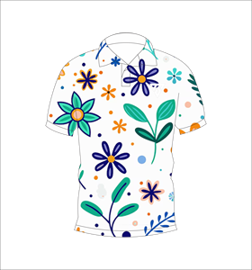 Camisa Polo con Estampado Floral para Hombre, Camiseta de Verano de Manga Corta, Informal, con Cuello y Botones, Transpirable, Ligera y Moderna - Product Image 1