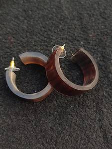 Aros de Cuerno de Búfalo Pulidos, Diseño Animal Ecológico, Origen Ético, Estilo Antiguo Tradicional - Product Image 5
