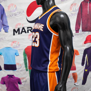 Uniforme de Baloncesto Personalizado para Equipos Escolares, de Secado Rápido, Transpirable, 100% Poliéster, Sublimado, sin Mangas, Corte Atlético - Product Image 2