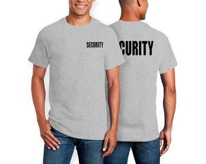 T-shirt de sécurité en coton 100% blanc pour hommes, avec logo personnalisé de haute qualité, imprimé, prix de gros, t-shirts de sécurité - Product Image 4