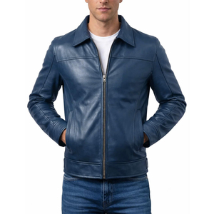 Veste en cuir professionnelle pour homme, coupe ajustée, en véritable peau de mouton, style formel et luxueux, vêtement d'extérieur haut de gamme - Product Image 3
