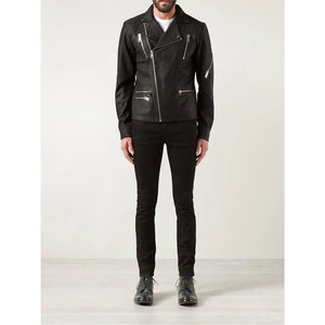 Blouson Moto en Cuir Gothique Steampunk pour Homme, Veste Zippée, Vêtement d'Extérieur, Vente en Gros 2026 - Product Image 4