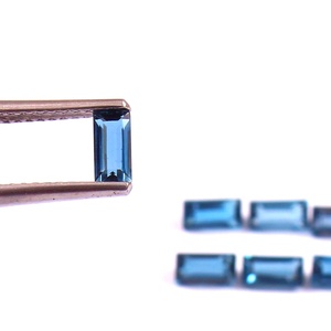 Lote al por mayor de piedras preciosas sueltas de topacio azul de Londres natural de 3x6mm, corte baguette facetado y calibrado, calidad AAA++ para fabricación de joyas. - Product Image 2