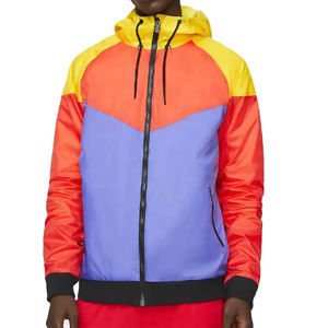 Custom Nylon Tracksuit <b>Wind</b> <b>Breaker</b> Zip up Hoodie and Shorts Set Plain Windbreaker Short Set Men Windbreaker Tracksuit Set - Product Image 3
