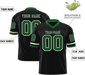 Fournisseur de maillots de football américain personnalisés, tissu interlock, transfert thermique, évacuation de l'humidité, nom et numéro d'équipe personnalisés, ODM Pro - Product Image 2