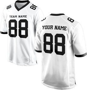 Maillot de football unisexe blanc à col en V, numéro 88, impression sublimée, respirant, manches courtes, coupe classique, vêtements pour adultes, logo personnalisé - Product Image 4