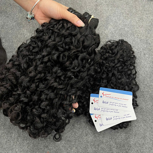 ซัพพลายเออร์ยอดนิยม ผมแท้สีธรรมชาติแบบ Pixie Curly  ต่อผมแบบเส้น 100% ผมเวอร์จิ้น - Product Image 6
