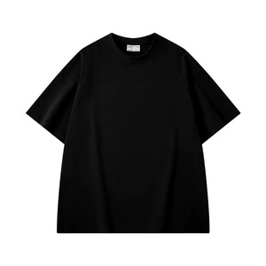 T-shirt décontracté ample à manches courtes pour homme, en coton tricoté 100% (300 g/m²), anti-boulochage, coupe oversize à épaules tombantes, idéal pour l'été - Product Image 4