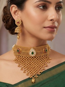 Premium Quality Rajwadi <b>Necklace</b> <b>Set</b> Perfect For Weddings, Festive Occasions <b>Indian</b> Traditional <b>Necklace</b> <b>Set</b> Manufacturers - Product Image 2