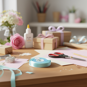 Nastro in Raso Ilan 1.0cm 25Y Blu Piscina D09 - Product Image 2