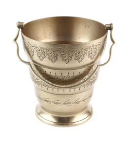 Refroidisseurs à bière et seaux à glace portables en métal argenté martelé pour champagne et bouteilles de vin - Product Image 6