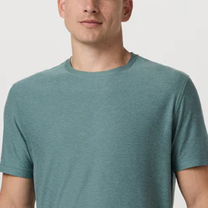 Service OEM : T-shirt décontracté uni à col rond pour homme, coupe ample, idéal pour la gym, à prix compétitif pour les acheteurs en gros - Product Image 2