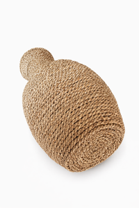 Panier décoratif en jonc de mer naturel GENIA S, tissé à la main, décoration d'intérieur rustique, porte-fleurs écologique, décoration intérieure - Product Image 3