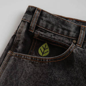 Pantalones cortos de mezclilla 100% algodón para hombre, holgados, con cremallera, bordados personalizados al por mayor, estilo baggy, para skate - Product Image 3