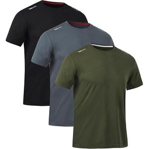 Camiseta Deportiva Dry Fit para Hombre, Ropa Deportiva de Alto Rendimiento, Tejido Transpirable, Manga Corta, para Gimnasio, Entrenamiento - Product Image 1