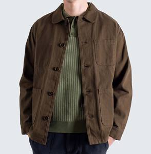 Chaqueta de Mezclilla Impermeable para Hombre, de Alta Calidad, Estilo Retro, con Cierre, de Algodón Grueso, Talla Grande - Product Image 2