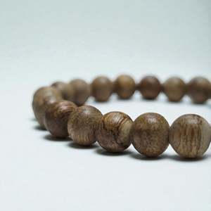 Natural Vietnam Agarwood <b>Bracelet</b> 8mm 22 Beads Handmade Oud - Product Image 2
