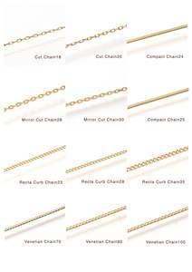 Gold Necklace 18k Real Gold <b>cable</b> chain box chain cut chain Necklace Japan Jewelry High Quality <b>Link</b> Chain Men Women Japan Au750 - Product Image 2