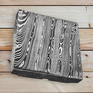 Cenicero Artesanal de Acero de Damasco, Cenicero Metálico Hecho a Mano, Cenicero Decorativo Resistente al Óxido, Regalo para Fumadores - Product Image 4