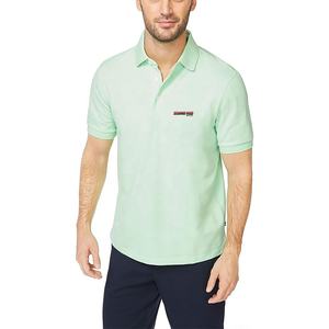 Chemises polo en piqué tricoté à manches courtes décontractées d'été, impression de logo personnalisée, broderie, chemises polo pour hommes - Product Image 1