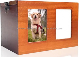 Caja de urna de madera conmemorativa para cenizas de mascotas, urnas de cremación de madera para cenizas de perros y gatos, urnas de palisandro a bajo precio - Product Image 2