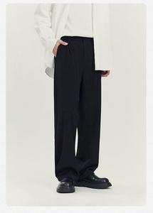 Pantalones Chinos Casuales para Hombre, Corte Holgado, Tejido Sólido, Pierna Recta, para Primavera/Verano - Product Image 2