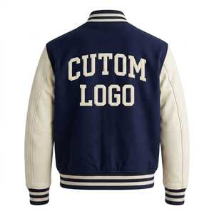 Bulk Custom Varsity Jacket <b>Wool</b> Body Leather Sleeves Wholesale Varsity Jacket Letterman Style Embroidered COSH INTERNATIONAL - Product Image 6