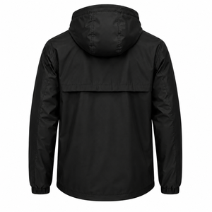 Custom <b>Men</b> <b>Rain</b> Jacket Full Zip Hooded Waterproof Windbreaker Outdoor Lightweight <b>Coat</b> Dark Tone Custom Unisex <b>Men</b> <b>Rain</b> Jacket - Product Image 2