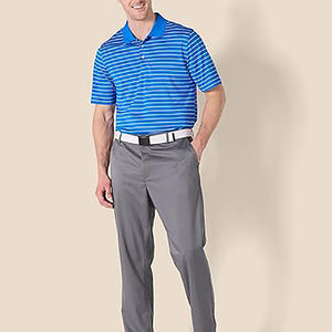 Polo en coton et élasthanne 220 GSM avec logo personnalisé, vêtements de golf performants pour hommes, respirant, coupe élastique, polos piqué - Product Image 5