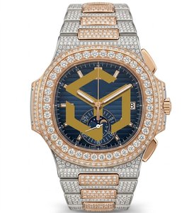 Luxury Stainless Steel Moissanite Diamond Iced Out <b>Watch</b> Men Women Fashion Wristwatch - Product Image 6