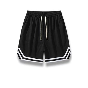 Pantalones Cortos Deportivos Casuales de Algodón Grueso con Cintura Elástica, Cordón Ajustable y Bolsillos, para Gimnasio, Playa y Verano, para Hombre - Product Image 1