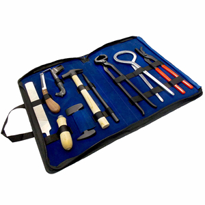 Juego de Instrumentos Veterinarios Equinos Profesionales de Acero Inoxidable, Kit de Herramientas para Herradores de Caballos, Cepillo para Pezuñas, Pinza para Zapatos, Lima y Escofina - Product Image 1