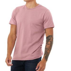 T-shirt décontracté pour homme, taille plus, 100% coton jersey tricoté, couleur unie, coupe classique, manches courtes, col rond, séchage rapide, respirant - Product Image 6