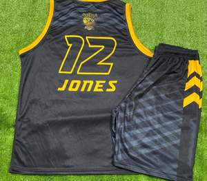 Conjunto de Uniforme de Baloncesto Personalizado Reversible, Sublimado, de Secado Rápido y Transpirable para Adultos/Niños - Product Image 5