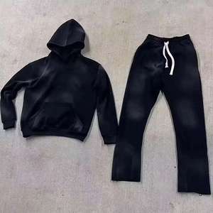 Fabricant OEM et Fournisseur en Gros Personnalisé de Survêtements en Coton Effet Délavé pour Hommes, en Tissu Polaire, avec Marque Privée, pour la Fabrication de Vêtements en Gros - Product Image 1