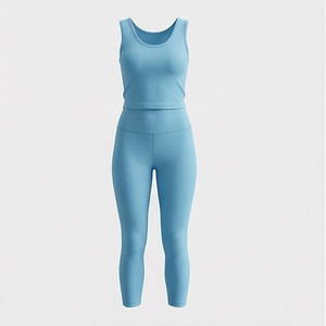 Conjunto de Yoga sin Costuras de Spandex para Mujer, Ropa Deportiva para Gimnasio, Fitness, Ejercicio, Entrenamiento - Product Image 1