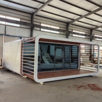 Maison Modulaire Préfabriquée en Acier, Type Apple Cabin, pour Showroom, 20ft 40ft, Moderne, Luxe, Étanche, Mobile, Meilleures Ventes