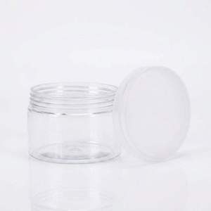 Round Clear PET <b>Plastic</b> Candy Buffet <b>Jar</b> Wide Mouth Screw Lid for Cookie Cheap price Chocolate Snack Packaging Vietnam Factory - Product Image 4