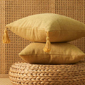Housse de coussin douce personnalisée 100% coton, vente en gros, housses de coussin confortables - Product Image 3