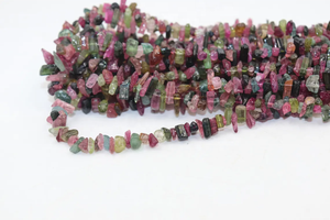 Perles de tourmaline brute de qualité AAA, multi-tourmalines, 7-10 mm, perles de tourmaline naturelle en forme de crayon pour la création de bijoux - Product Image 6