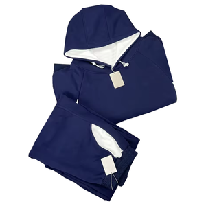 Conjunto de Dos Piezas de Sudadera con Capucha y Pantalones Deportivos para Hombre, de Alta Calidad OEM, para Invierno, Deportivo, Informal, Tejido, 100% Algodón - Product Image 5