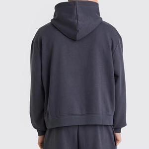 Ensemble de survêtement 2 pièces pour garçons : sweat à capuche et pantalon de jogging en molleton coupe régulière, coupe-vent, 100 % coton de haute qualité pour l'hiver - Product Image 4