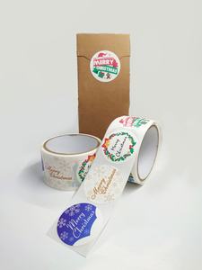 200PCS/ROLL Christmas Thank You <b>Stickers</b> - Product Image 5