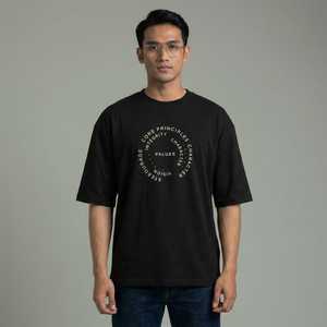 Oversized Cotton Jersey <b>T</b>-<b>Shirt</b> Men | Drop Shoulder Streetwear Tee | Custom Front Logo Blank Digital Print <b>6XL</b> OEM Wholesale - Product Image 2