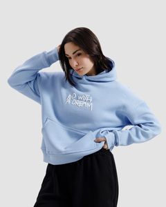 Sudadera con Capucha de Forro Polar para Mujer, de Alta Calidad, OEM ODM, Personalizada, con Logotipo Bordado en la Parte Delantera, Diseño Casual de Corte Corto - Product Image 1