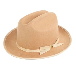 Cappello Fedora in Feltro di Lana con Banda in Grosgrain per Decorazioni per Feste - Product Image 2