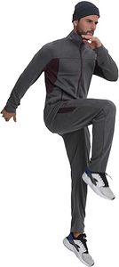 Top Selling Polyester / Cotton <b>Tracksuit</b> for Men Two Piece Set Full Zip Turn-down Collar Jacket Athletic Wear - Product Image 3