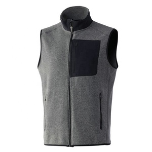 <b>Men's</b> <b>Fleece</b> Vest Sleeveless Zip Up Waistcoat Softshell Outerwear with Pocket for Outdoor Wear Micro <b>Fleece</b> <b>Gilet</b> - Product Image 5