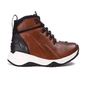 <b>Men's</b> Brown Casual Boots Rugged Lace Up Footwear <b>for</b> Outdoor Travel Comfortable Everyday <b>Shoes</b> Contemporary Street Style Wear - Product Image 2